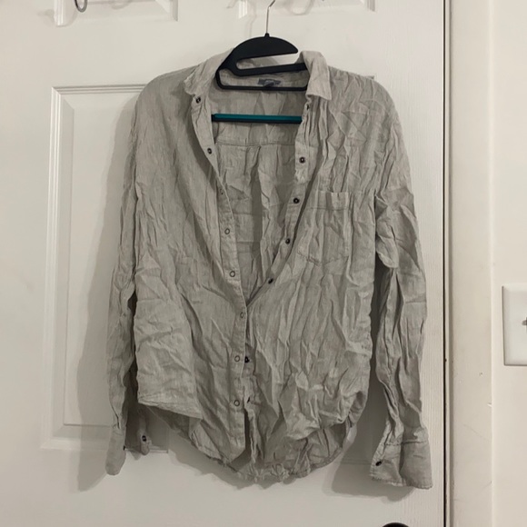 Grey Aerie button up - Picture 1 of 3